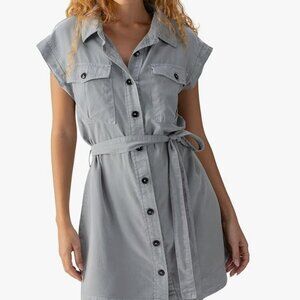 NWOT Sanctuary Theo Surplus Dress Medium Gray